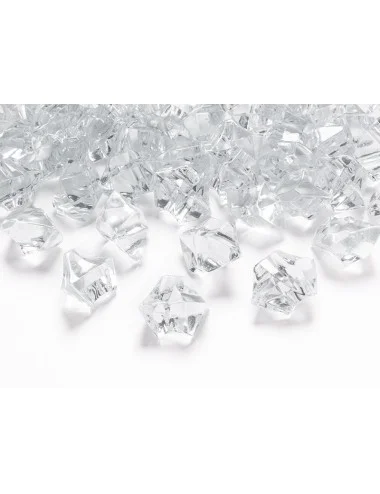 Ledo kristalai, bespalviai 25x21 mm/50vnt
