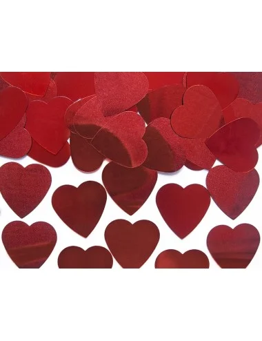 Konfeti Širdelės, raudonos, 25 mm, 10 g