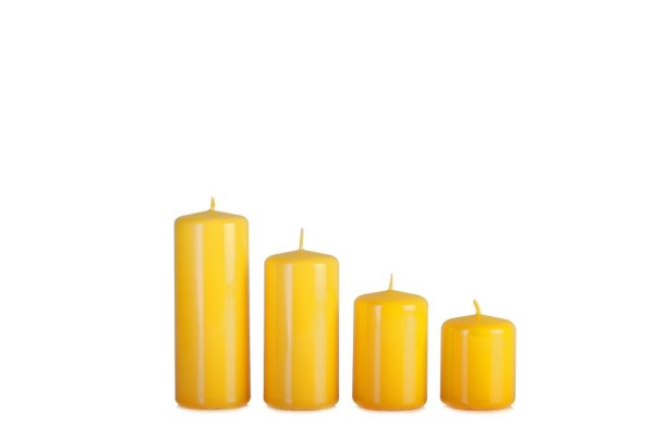Cilindrinės žvakės, Geltonos