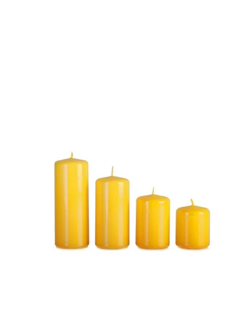 Cilindrinės žvakės, Geltonos
