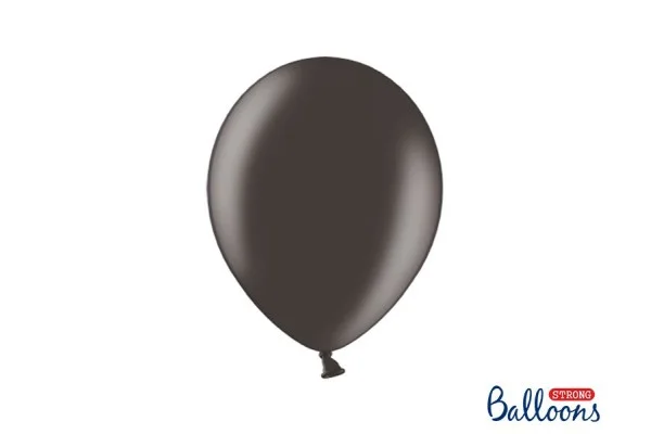 Balionai, Strong Metalic 27 cm, juodi, 100 vnt