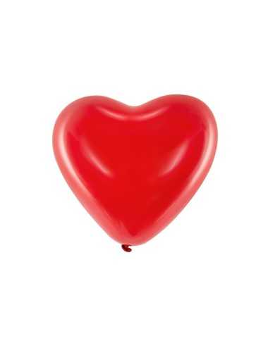 Balionai Širdelės, raudonos, 25 cm, 1 vnt