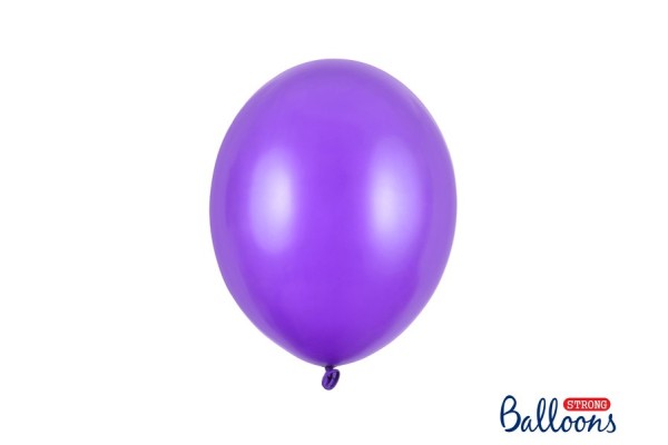 Balionai, Strong Metalic 27 cm, violetiniai, 100vnt