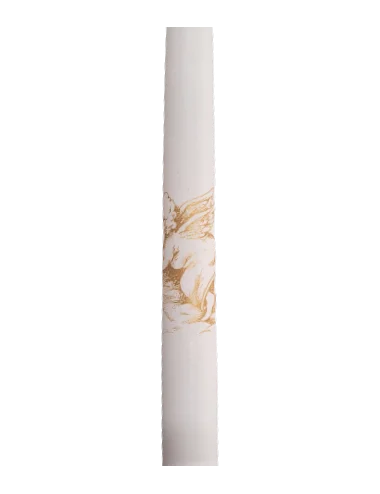 Krikšto žvakė, auksinis angelas, 30 cm