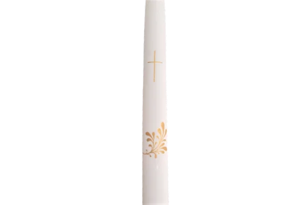 Krikšto žvakės, rūtos šakelė, 30 cm