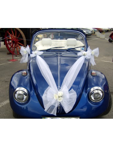 Vestuvinė dekoracija automobiliui Romantika