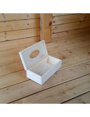 Medinė dėžutė, servetėlėms, 25,5x13,5x8,5 cm