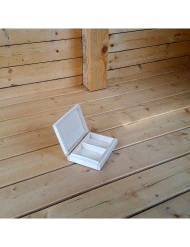 Medinė dėžutė, Žiedams, 16x12x3,5 cm