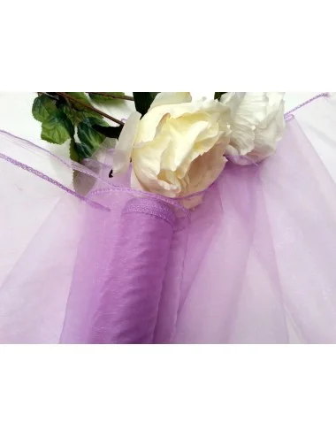 Organza, Flower 40cmx8,5m, violetinė