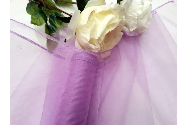 Organza, Flower 40cmx8,5m, violetinė