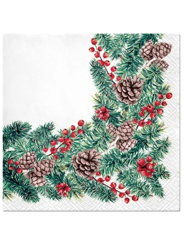Kalėdinės servetėlės, Winter Branches L, 20vnt