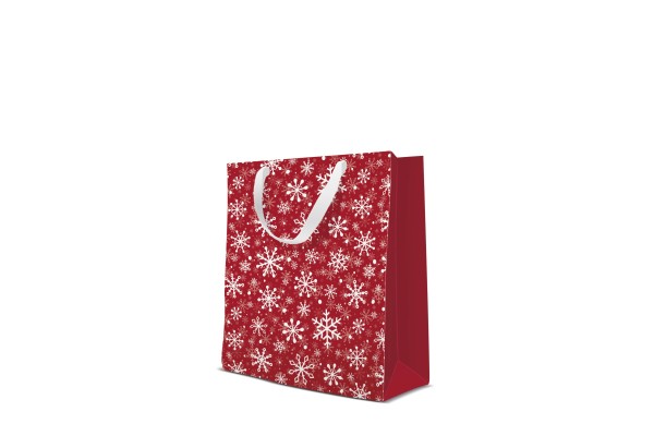 Kalėdinis maišelis, vidutinis, Colorful snowflakes