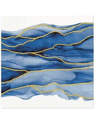 Servetėlės, Watercolor Waves L, 20 vnt