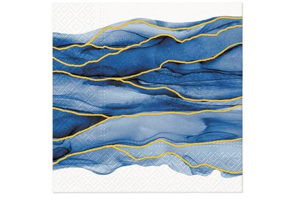 Servetėlės, Watercolor Waves L, 20 vnt