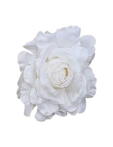 Dirbtinės rožės, žiedai, D 15cm, balti