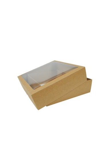 Kartoninės dėžutės su langeliu, 150x150x50 mm
