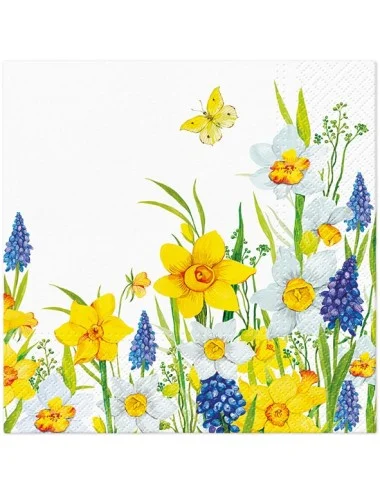 Servetėlės, Spring Daffodils 33x33cm, 20 vnt