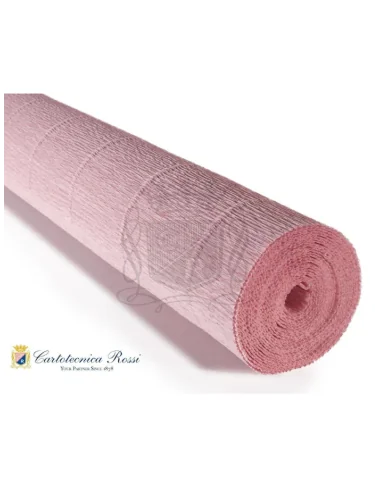 Krepinis popierius, dūminis rožinis 17A3, 50x250 cm