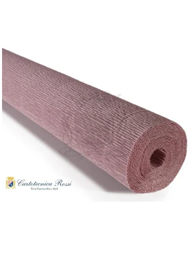 Krepinis popierius, tamsus dūminis rožinis 17E1, 50x250 cm