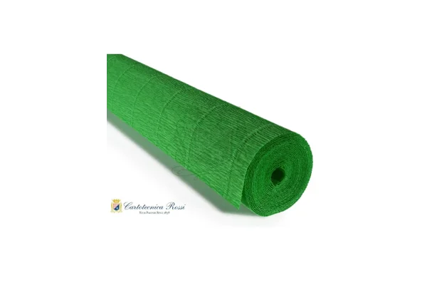 Krepinis popierius, žalias 563, 50x250 cm